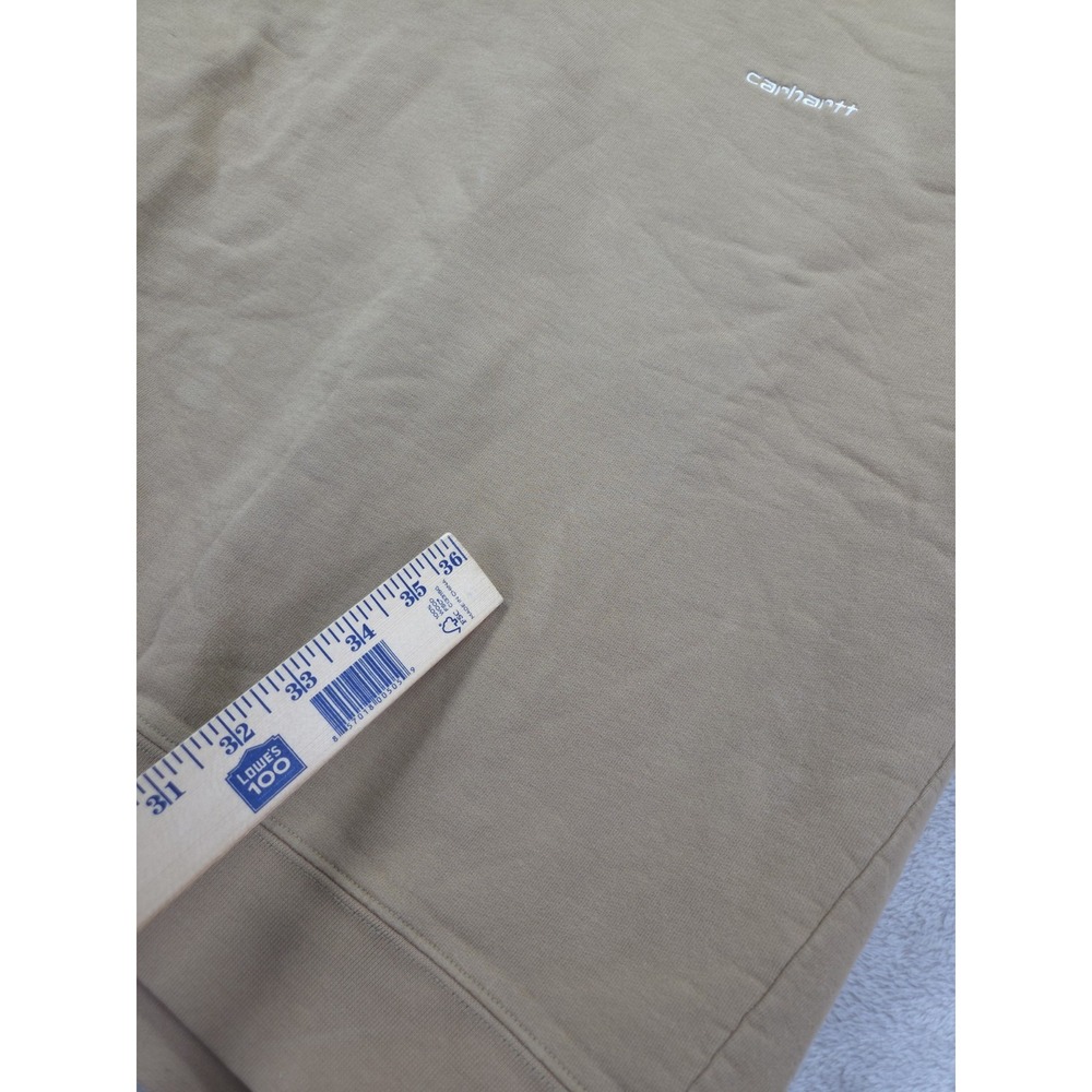 Vintage Carhartt Rugged Outdoor Wear Sweatshirt Mens XL Tan Brown Script Logo‎ - Picture 9 of 10